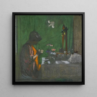 Reproduction | Madame Hessel dans son cabinet de toilette - Édouard Vuillard