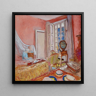 Reproduction | Madame Hessel dans la chambre rose aux Clayes - Édouard Vuillard