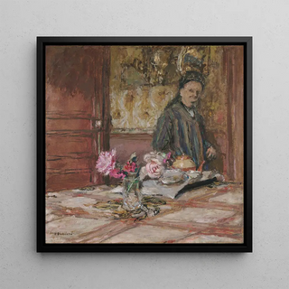 Reproduction | Madame Vuillard en bonnet à la Closerie des Gents - Édouard Vuillard