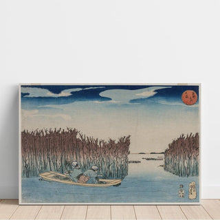 Ōmori, de la série des lieux célèbres de la capitale orientale - Utagawa Kuniyoshi | Reproduction Tableau Décoration murale affiche copie