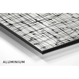 Black and white decorative design table - Ethereal Lines