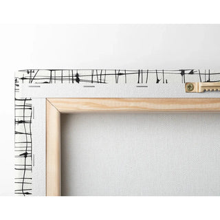 Black and white decorative design table - Ethereal Lines
