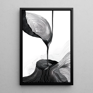 Black and White Design Posters - Organic Fusion