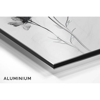 Black and white design table - Floral Evanescence