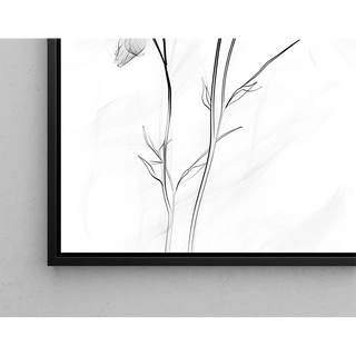 Black and white design table - Floral Evanescence
