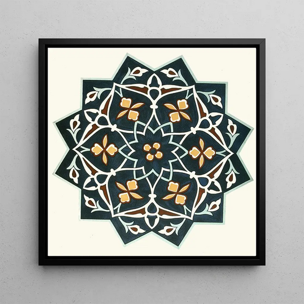 18 plaques de carreaux ornementaux de la Commission de délimitation afghane Pl 02 - Commission de délimitation afghane