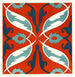 18 Fliesen mit ornamentalen Fliesen der Afghan Boundary Commission Pl 07 - Afghan Boundary Commission — Ansicht des Kunstwerks