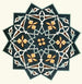 di 18 piastrelle decorative della Commissione di delimitazione afghana Pl 02 - Commissione di delimitazione afghana — vista dell’opera
