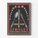 Poster vintage J. Fraget stoviglie in argento 1824 Varsavia