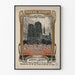 Poster vintage Notre Dame de Paris Victor Hugo