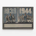 Vintage Industrial Wall Poster 1939-1944 — framed artwork on a wall