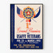 Vintage-Poster Réunion USAFFE Veteranen 1953 Wanddekoration Retro