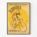 Vintage poster Eldredge 20,000 kilometers on bicycle