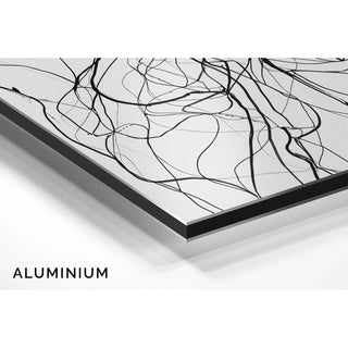 Black and white decorative panel - Wild Entanglement
