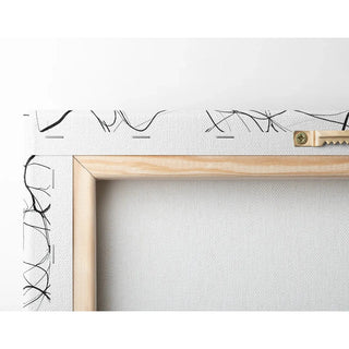 Black and white decorative panel - Wild Entanglement