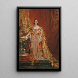 La Regina Vittoria che presta giuramento durante il suo incoronamento da Sir George Hayter