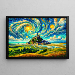 Mont Saint-Michel in the style of Van Gogh | Artificial intelligence