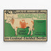 Vintage poster for livestock exhibition at Central-Viehhof Berlin — framed artwork on a wall