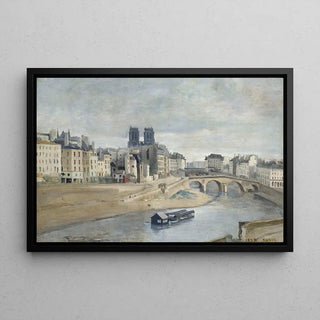 The Quai des Orfèvres and the Pont Saint-Michel - Jean-Baptiste-Camille Corot