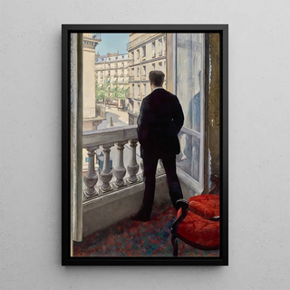 Young Man at His Window - Gustave Caillebotte