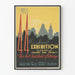 Poster vintage esposizione artistica Chicago 1940