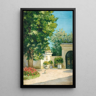 Yerres. From L’Exèdre, The Porch of the Family Home - Gustave Caillebotte