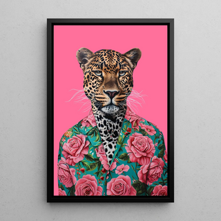 Tableau Léopard - Style Tropical et Pop Art