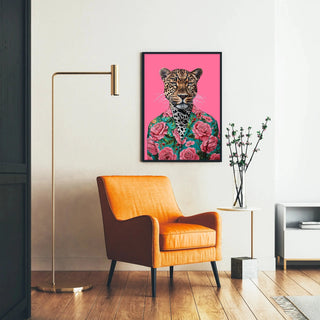 Tableau Léopard - Style Tropical et Pop Art