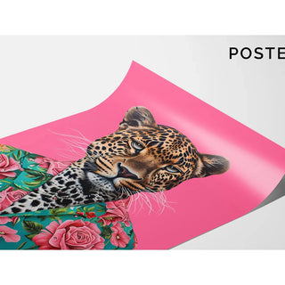 Tableau Léopard - Style Tropical et Pop Art