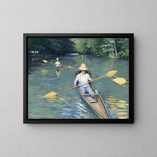 Canoeing on the Yerres River - Gustave Caillebotte | Art print Painting Wall decoration poster copy