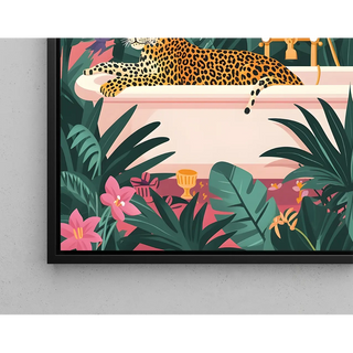 Tableau léopard - Léopard dans la Jungle