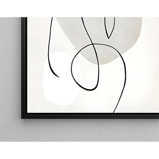 Black and White Design Poster - Essence of Movement