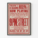 Poster vintage teatro 9 Pine Street New York
