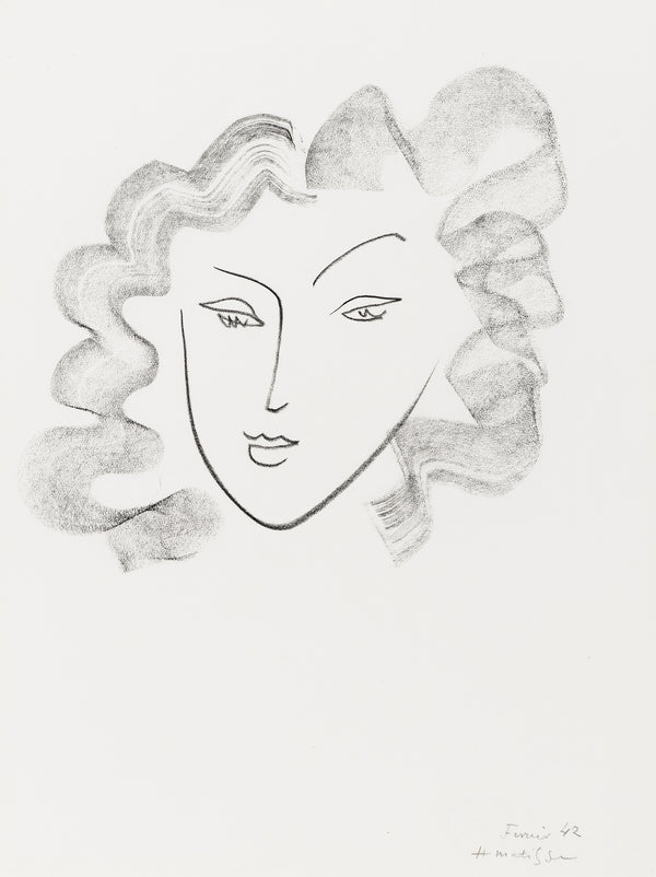 Chevelure ruban de fumée, 1942 – œuvre graphique d’Henri Matisse
