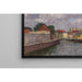 Reproduktion des Gemäldes A Kanal mit Booten vor einer Stadt - Alfred Zoff