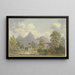 Vue de Brunnen dans le canton de Schwyz - Achilles Benz — gerahmtes Bild an der Wand