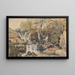 Mulino ad acqua e cascate - Aaron Edwin Penley — quadro incorniciato alla parete