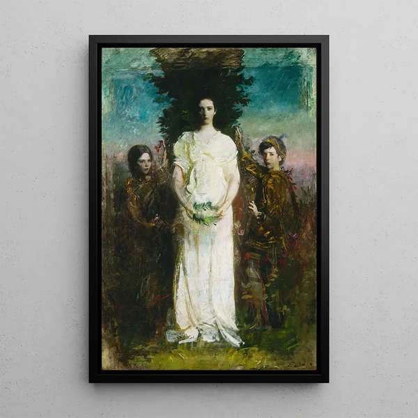 Reproduktion des Gemäldes Mes enfants Mary Gerald et Gladys Thayer - Abbott Handerson Thayer