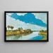 Flusslandschaft an den Ufern des Tigris - Abdul Qadir AlRassam — gerahmtes Bild an der Wand