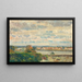 Paesaggio del fiume Senna, dintorni di Vétheuil - Abel Lauvray — quadro incorniciato alla parete