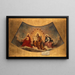 Il Padre eterno, Cristo e la Vergine - Abel de Pujol — quadro incorniciato alla parete