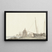 Ansicht der Stadt Molfetta an der Küste - Abraham Louis Rodolphe Ducros — gerahmtes Bild an der Wand