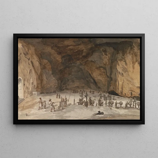 AbrahamLouisRodolphe Ducros - Interieur van grot Santa Maria Capella.webp