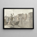 Neues Gemälde des Festungsgrabens in Tarent - Abraham Louis Rodolphe Ducros — gerahmtes Bild an der Wand