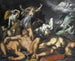 Apollon und Diane, die Niobe bestraft, indem sie ihre Kinder tötet - Abraham Bloemaert — Ansicht des Kunstwerks