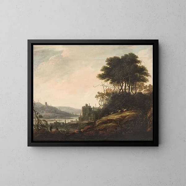 Landschaft - Abraham Bloemaert — gerahmtes Bild an der Wand
