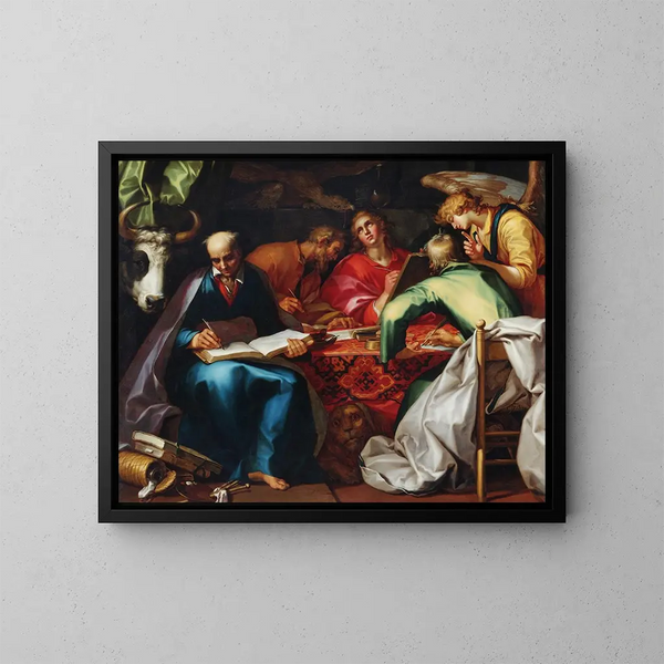 Die vier Evangelisten - Abraham Bloemaert — gerahmtes Bild an der Wand