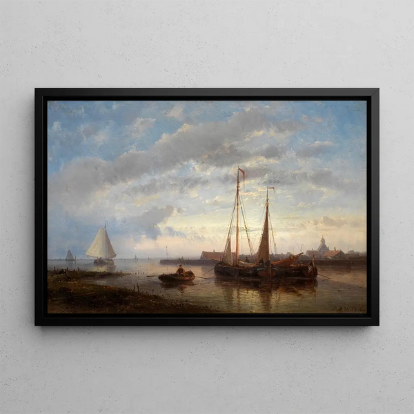 Abraham Hulk - Fishermen at sunset.webp
