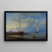 Marine Landscape Painting - Abraham Hulk — framed artwork on a wall