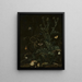 Chardons, Schmetterlinge und eine Eidechse - Abraham Jansz Begeyn — gerahmtes Bild an der Wand